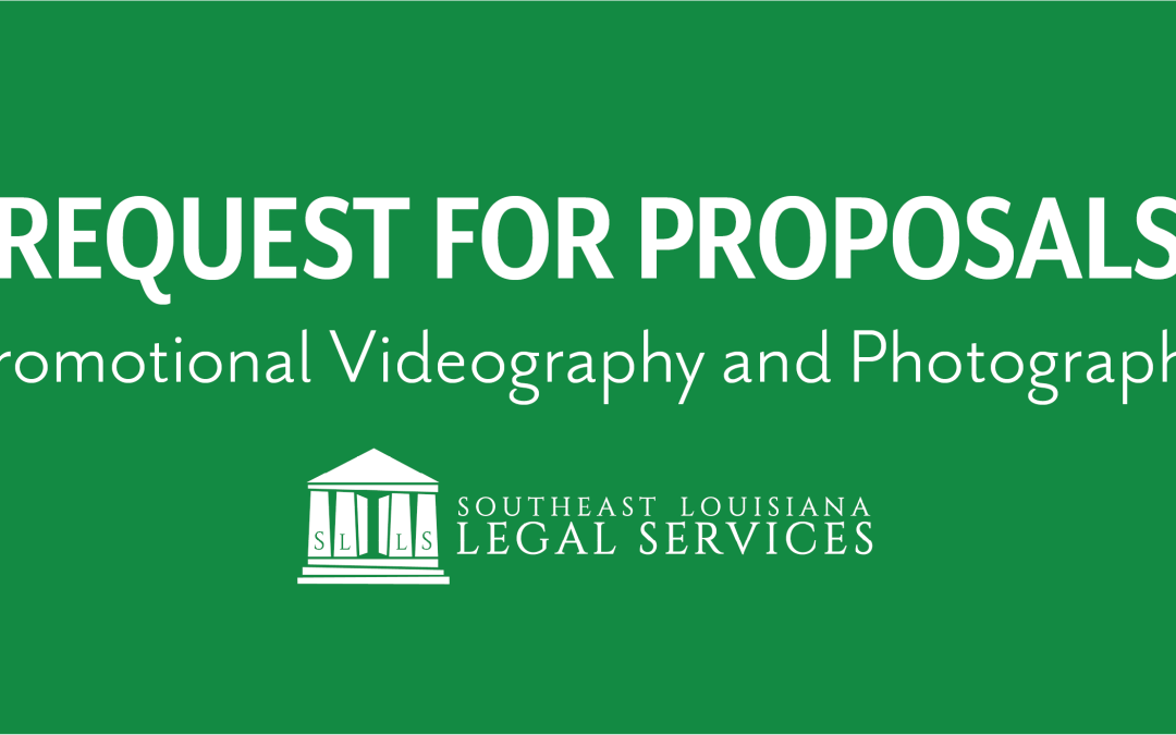 REQUEST FOR PROPOSALS: Promotional Photography and Videography