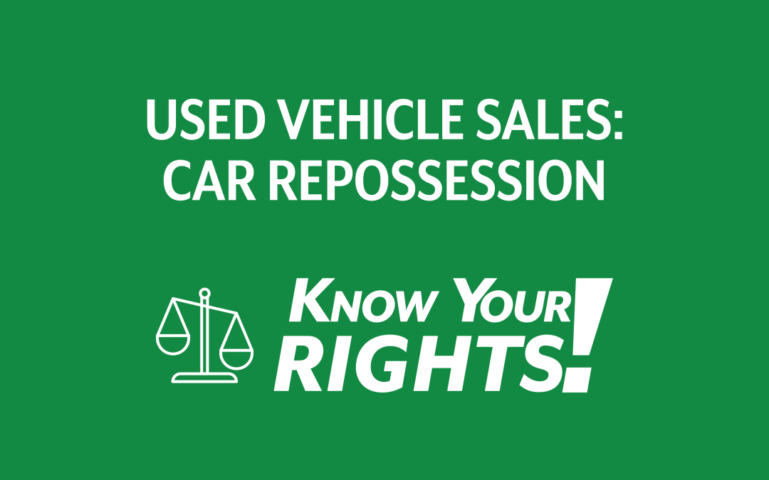 Used Vehicle Sales: Car Repossession