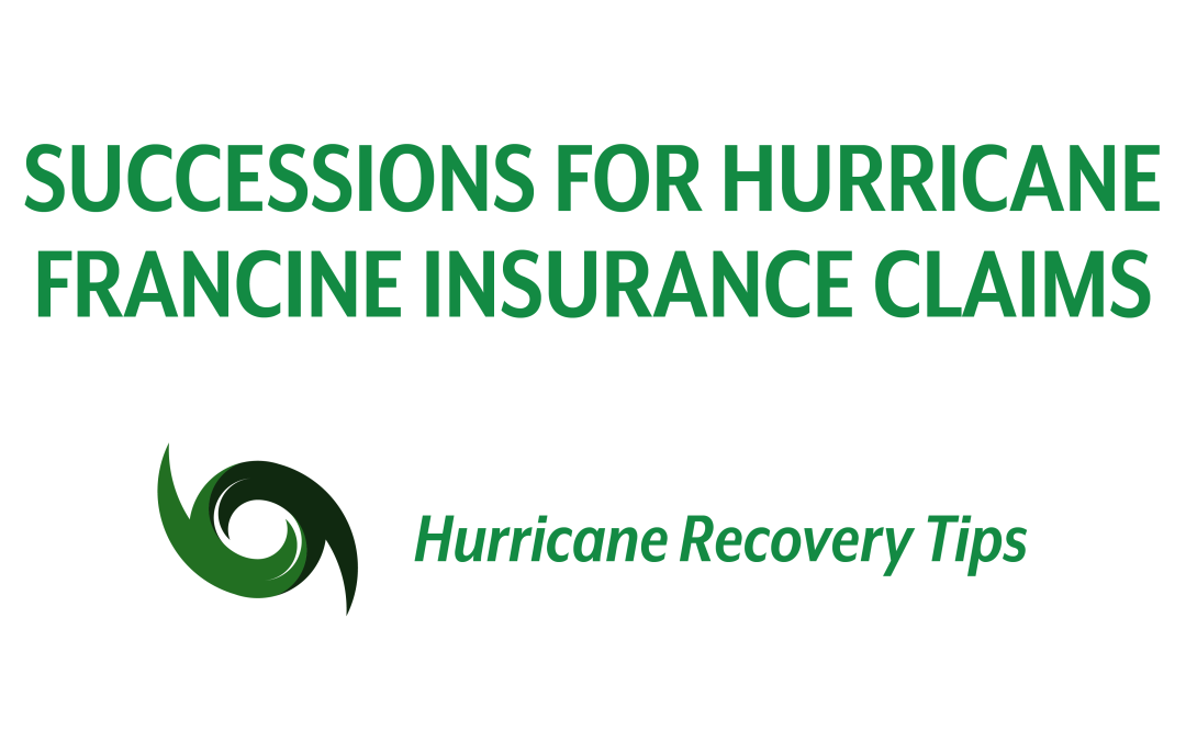 Successions for Hurricane Francine Insurance Claims 