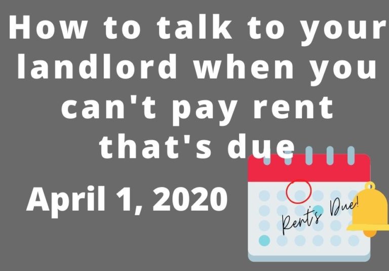 How to talk to your landlord when you can't pay rent that