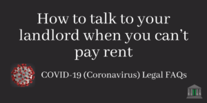 How to talk to your landlord when you can’t pay rent blog post image